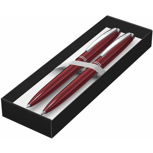 Scrikss set Prestige hemijska i tehnička olovka crvena u kutiji Slike
