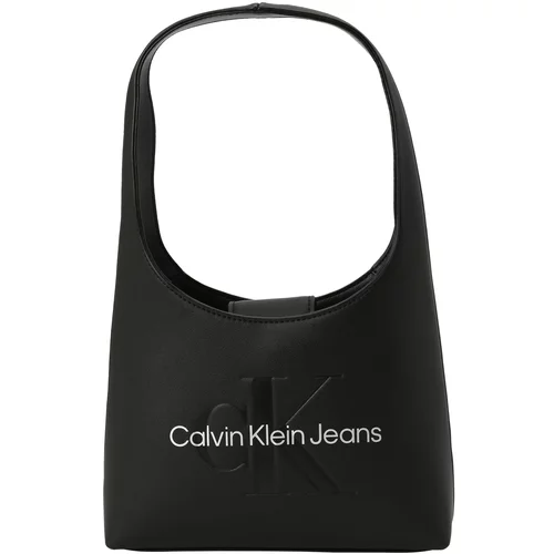 Calvin Klein Jeans Ročna torbica črna / bela