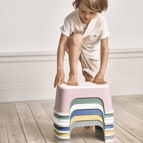 BABYBJORN pručka Step Stool Deep blue/White Slike