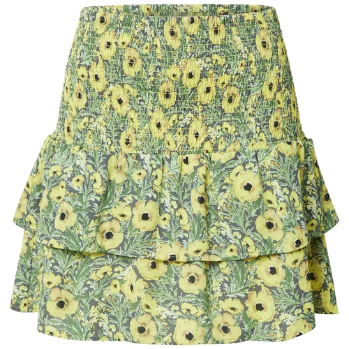Lindex Suknja 'Delia' žuta / zelena / crna