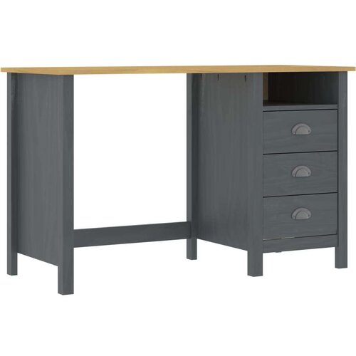  Radni stol Hill s 3 ladice sivi 120x50x74 cm masivna borovina Cijene