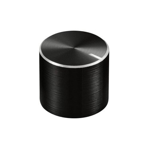 TRU COMPONENTS TC-11613864 okretni gumb s gumbom za obilježavanje crna (Ø x V) 15 mm x 13 mm aluminij, plastika 1 St. Cijene