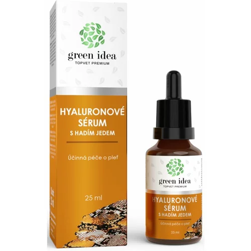 Green Idea Topvet Premium Hyaluronic serum with snake venom serum za obraz za zrelo kožo 25 ml