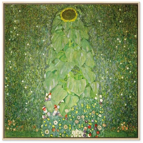  Slika - Gustav Klimt &amp;ndash; The Sunflower 80x80 U prirodnom drvenom okviru Slike