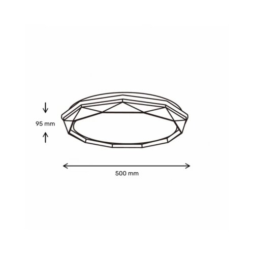 Vesta 677 plafonska svetiljka 24W/48W cct Slike