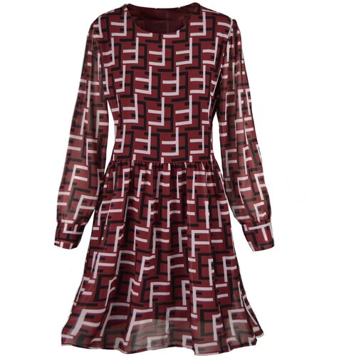 Pri Subtle dress with a geometric pattern Slike