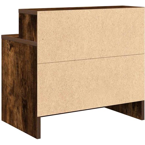  Noćni ormarići s ladicom 2 kom dimljeni hrast 51x31x47 cm Slike