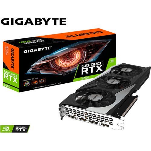 Gigabyte VGA RTX 3060 Gam OC8GB GDDR6 128GB; 2xDP, 2xHDMI; Cijene