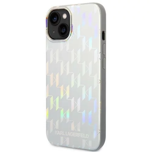 Karl Lagerfeld kLHCP14SLGMMSV3 ovitek zaščita za iphone 14 6.1 iridescent monogram - srebrn
