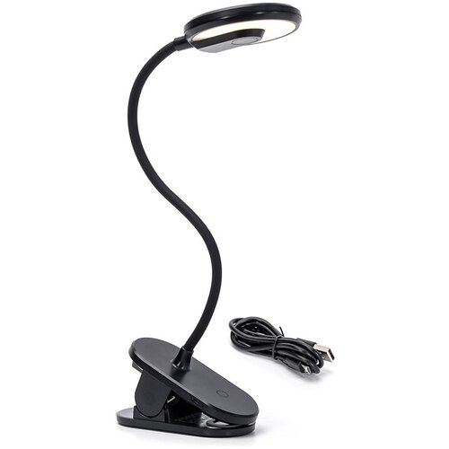 Aigostar LED prigu&scaron;iva punjiva stona lampa sa klipsom LED/3W/5V 1800mAh crna Cene