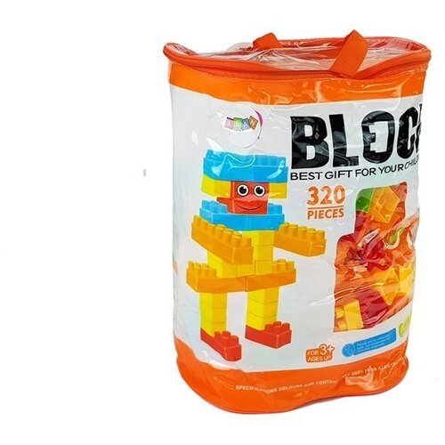 Lean Toys kocke v vrečki s 320 elementi Slike