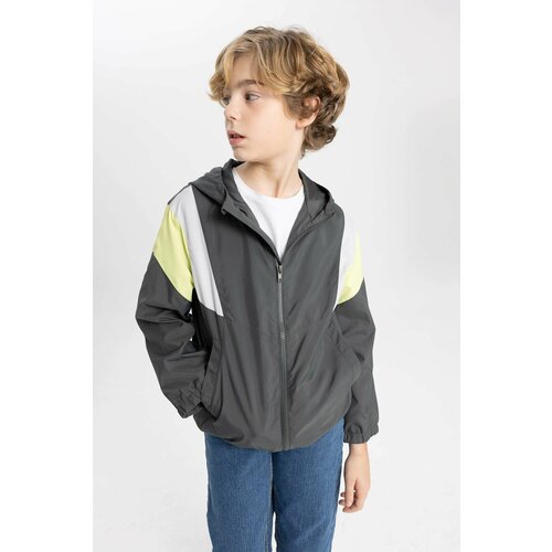 Defacto Boy Hooded Windproof Raincoat Slike