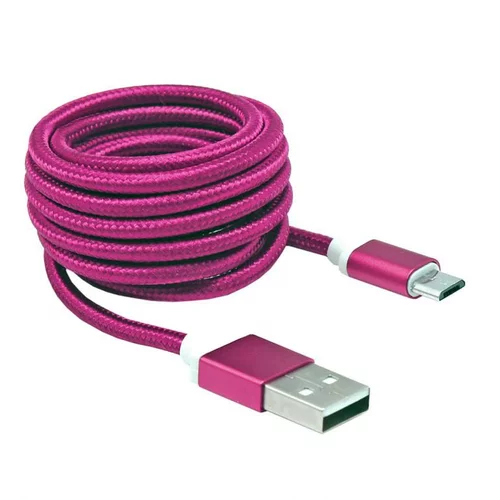 S Box KABEL USB->MICRO USB M/M 1,5M Blister PINK