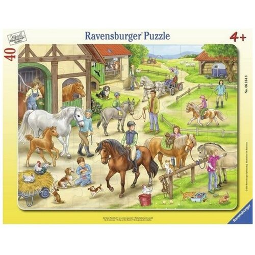 Ravensburger puzzle (slagalice) - Dan na rancu RA06164 Slike