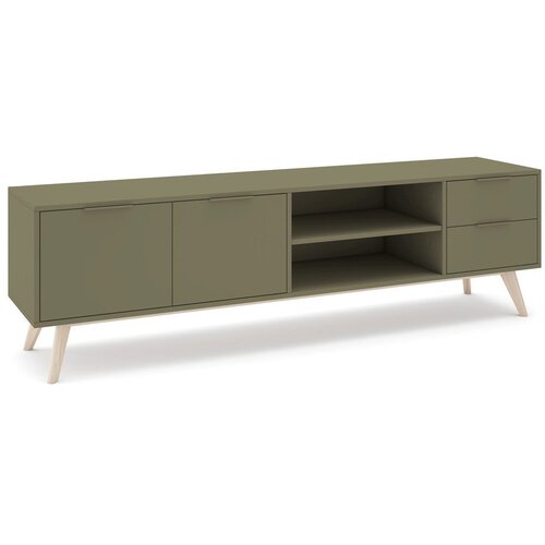 Marckeric Zelena TV komoda u mat dekoru 180x53x40 cm Campus &amp;ndash; Slike