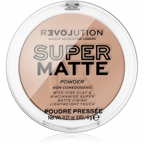 Revolution Relove Super Matte Powder matirajoči puder odtenek Beige 6 g