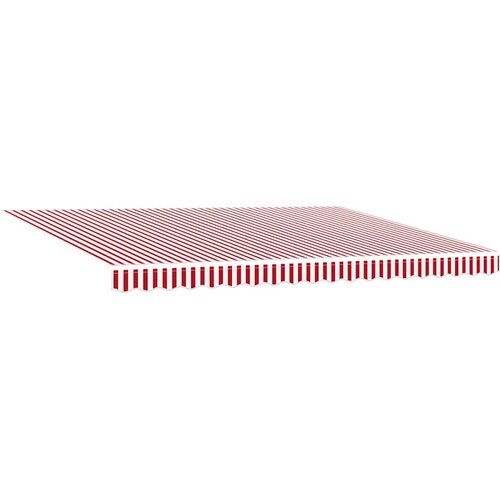  Električna retraktabilna tenda Crvena i bijela 450 &amp;times; 300 cm Slike