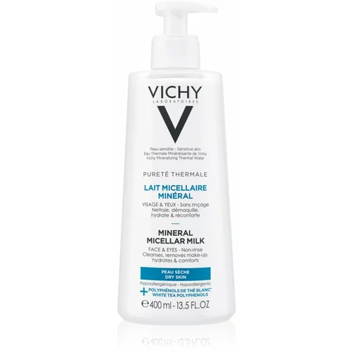Vichy Pureté Thermale mineralno micelarno mlijeko za suho lice 400 ml