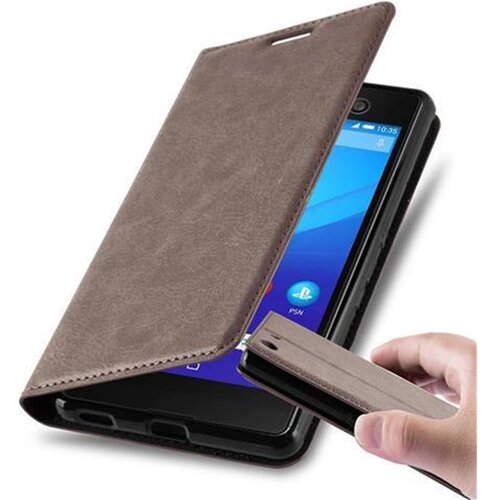 Cadorabo Ohi&scaron;je, združljivo z Sony Xperia M5 v kavovinsko rdeča - Za&scaron;čitni ovitek z magnetnim zapiranjem, stoječo funkcijo in režo za kartice, (20558028) Cene