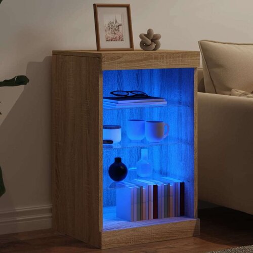  Komoda z LED lučkami sonoma hrast 41x37x67 cm Slike