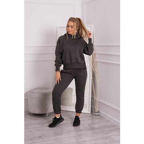 Kesi Insulated turtleneck set with graphite hood Slike