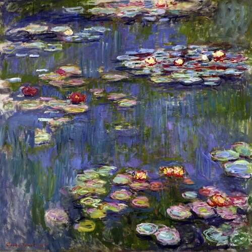 Fedkolor Slika reprodukcija 50x50 cm Water Lilies, Claude Monet – Cijene