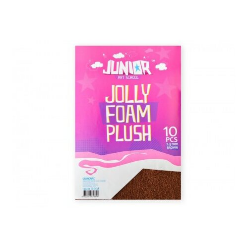 Jolly plush foam, eva pena pliš, braon, A4, 10K ( 134227 ) Slike