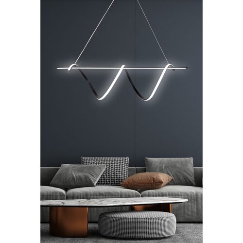 Opviq tauri black-white light black chandelier Slike