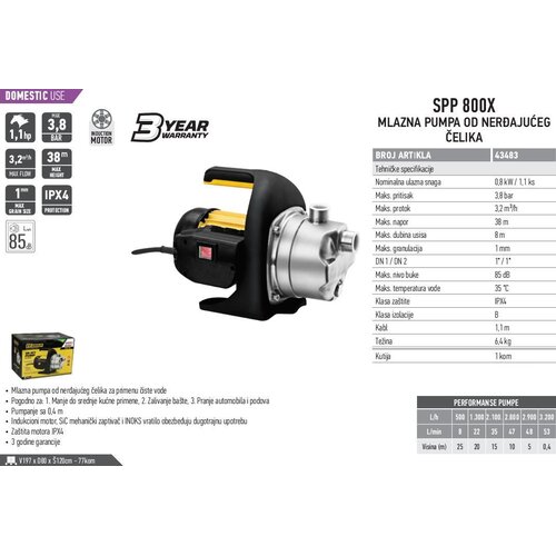 FF_Group FF EA PUMPA ZA VODU SPP 800X Cene