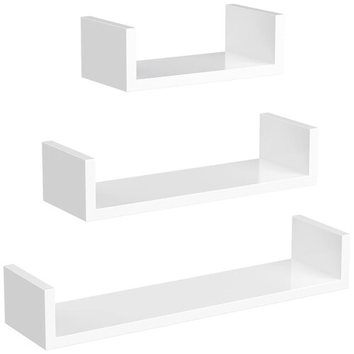 Songmics komplet 3 plavajočih polic 60 -45 -30cm, LWS66W Cene