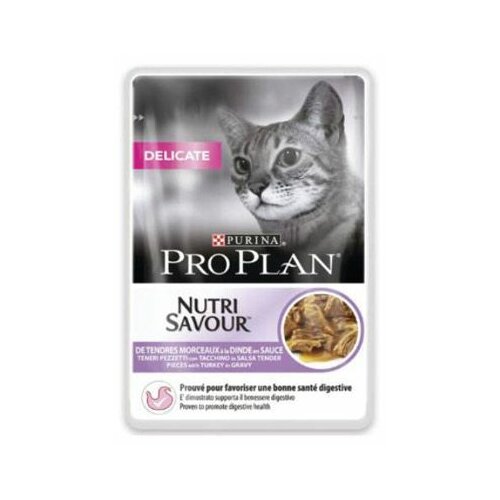 Pro Plan Purina Nutri Savour Cat Delicate Ćuretina 85 g Slike
