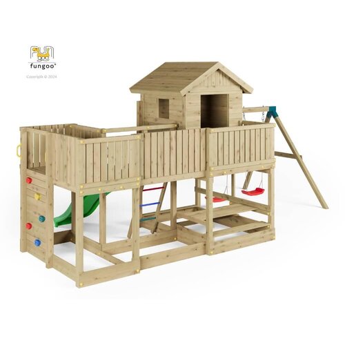 Fungoo Set LONGSTEPPER - drveno vrtno igrali&amp;scaron;te Slike