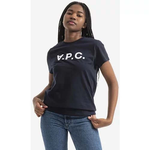 A.P.C. Pamučna majica VPC Colour boja: tamno plava, COBQX.F26944-DARKNAVY