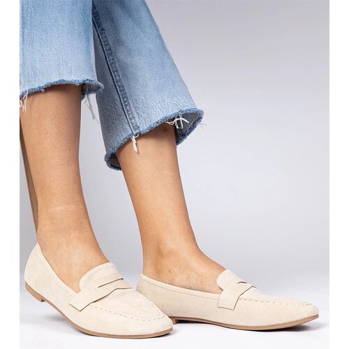D/CEO marka niezdefiniowana Beige elegant faux-suede moccasins Palmarina Cene
