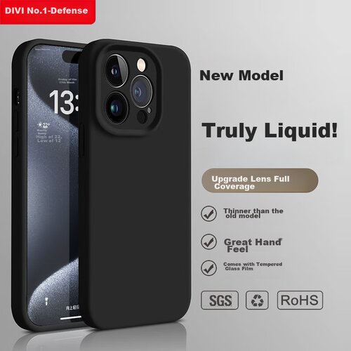  Divi Maska za mobilni telefon iPhone 15 Pro, Crna Cene