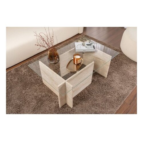Hanah home sto za dnevnu sobu vetrino travertine Cene
