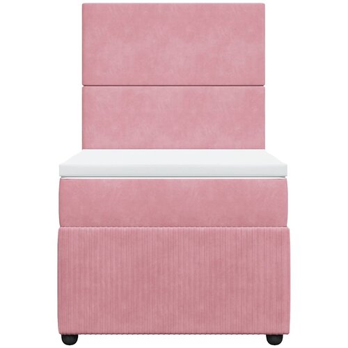  Box spring krevet s madracem ružičasti 90x200 cm bar&amp;scaron;unasti Slike