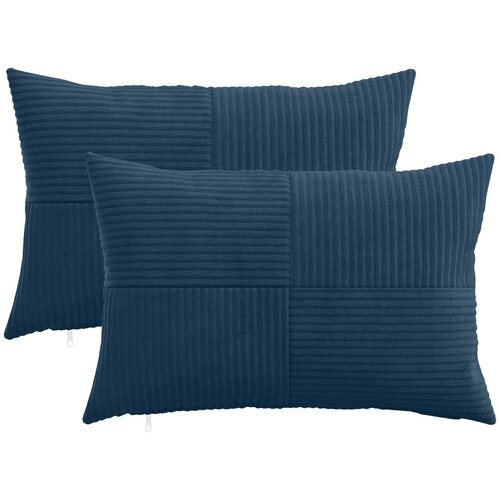 Presvlaka za jastuk 2 pcs ALMELO Mornarsko plava 50 x 80 cm Cijene