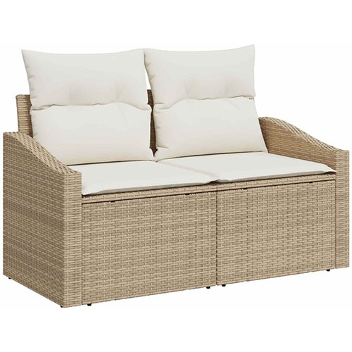  Set sofe 7 kom. Bež i krem bijela 123 x 62 x 69 cm Slike