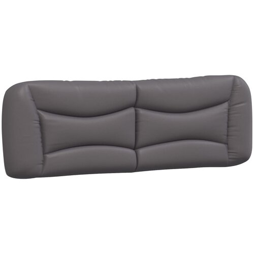 Maison Chic posteljno vzglavje - vzglavna omarica - vzglavna stranica siva 160 cm umetno usnje, (21703941) Cene