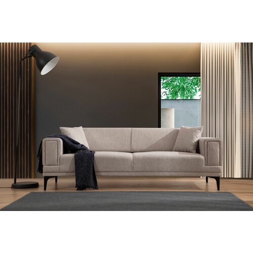 Atelier Del Sofa horizon - light brown light brown 3-Seat sofa-bed Slike