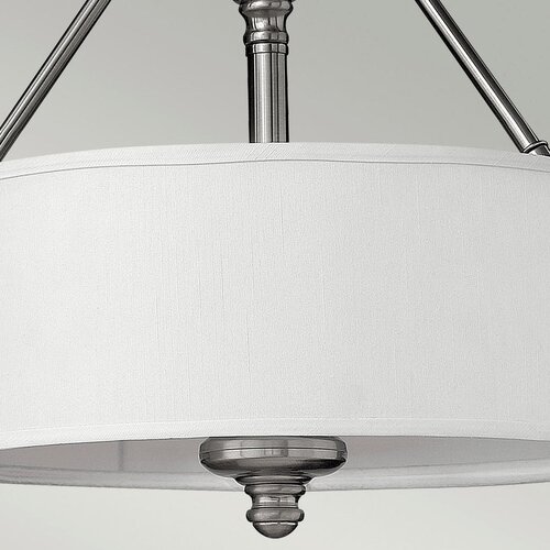 Lesnina XXXL Hinkley HK-SUSSEX-SF - Plafonski luster SUSSEX 3xE27/60W/230V mat hrom Slike