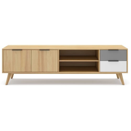 Marckeric TV omarica iz masivnega bora v naravni barvi 180x53 cm Elfa &amp;ndash; Marckeric Slike
