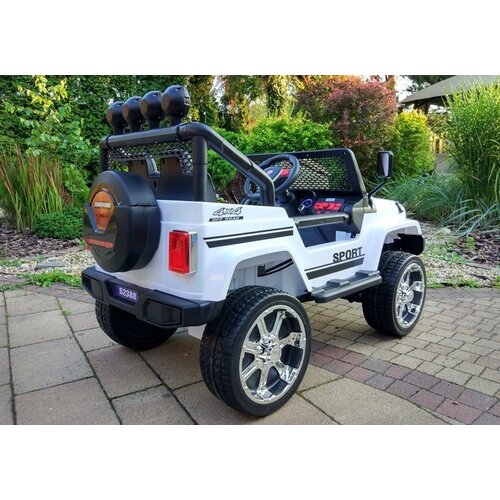 Auto na akumulator S2388 Jeep 4x4 - bijeli Slike
