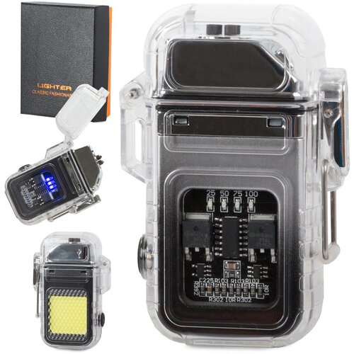  2v1 aku. plazma vžigalnik z COB LED svetilko USB 7,5cm Cene