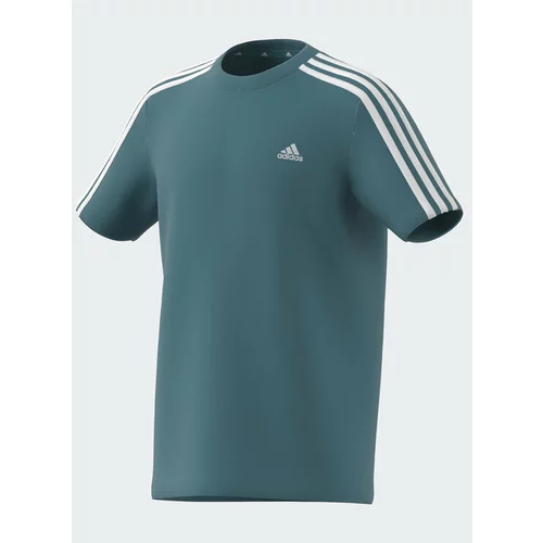 Adidas Majica Essentials 3-Stripes Cotton T-Shirt IJ6269 Turkizna Regular Fit