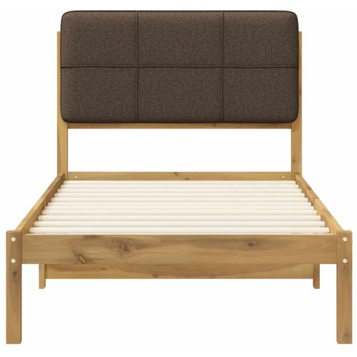  Krevetni okvir s tapiciranim uzglavljem Bijelo isprana i taupe - Bijelo isprana i taupe 75 x 190 cm Slike