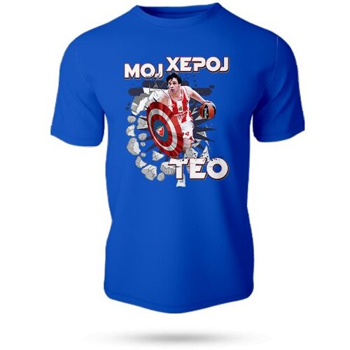 KK Crvena Zvezda Majica za decu Heroj Teo, Plava Slike