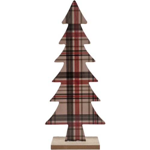 NOVOGODI&Scaron;NJA FIGURA JELKICA KARIRANA DRVENA 30CM Cene