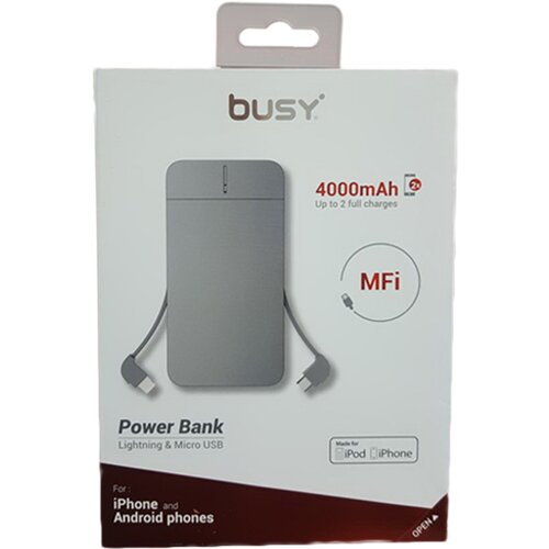 Busy Power bank eksterna baterija 4000 mAh Slike